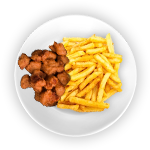 Popcorn Chicken (10) & Fries 